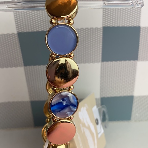 14th & Union Circle Gold Purple Stretchy Fashion Bracelet - Picture 11 of 12